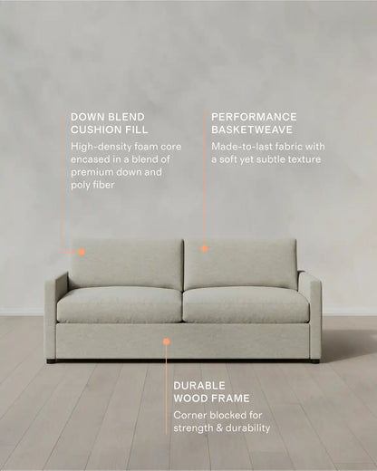 Brennan Sofa in Performance Basketweave