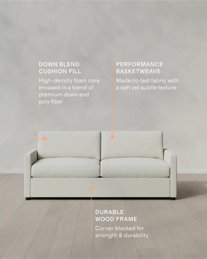 Brennan Sofa in Performance Basketweave