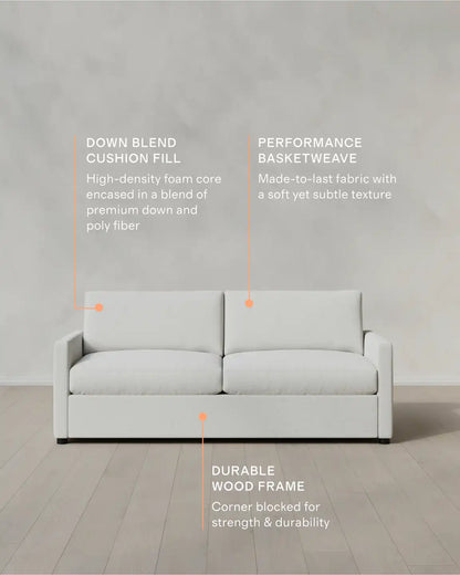 Brennan Sofa in Performance Basketweave