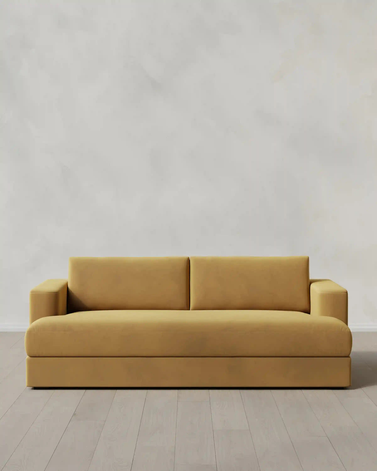 Sierra Curved Arm Sleeper Sofa in Performance Velvet