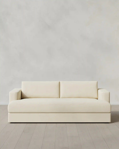 Sierra Curved Arm Sofa in Performance Velvet
