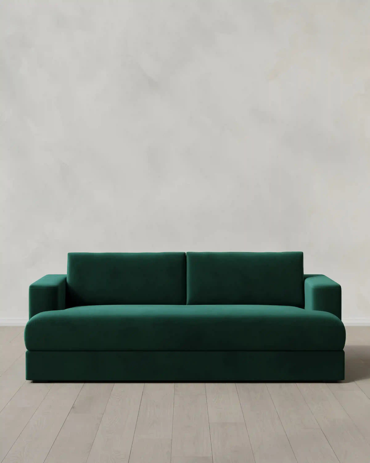 Sierra Curved Arm Sleeper Sofa in Performance Velvet