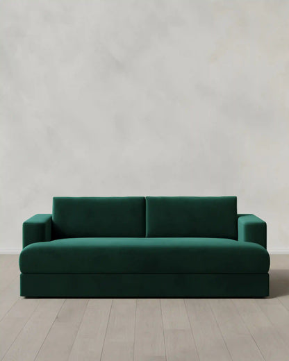 Sierra Curved Arm Sleeper Sofa in Performance Velvet
