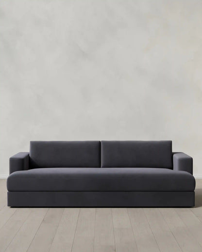 Sierra Curved Arm Sofa in Performance Velvet