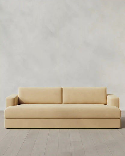 Sierra Curved Arm Sofa in Performance Velvet