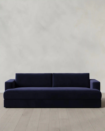 Sierra Curved Arm Sofa in Performance Velvet