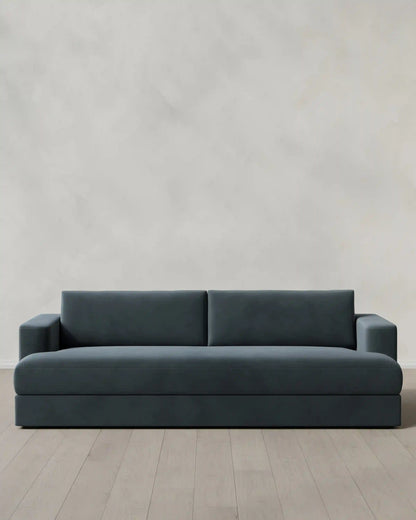 Sierra Curved Arm Sofa in Performance Velvet