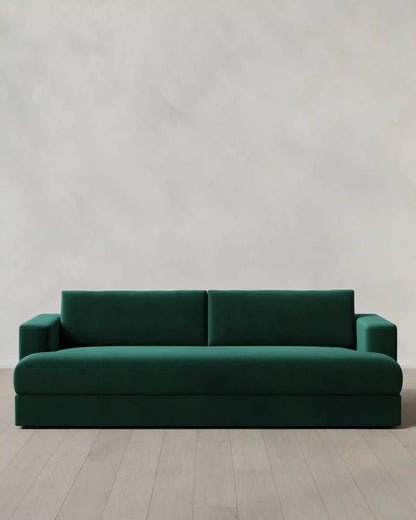 Sierra Curved Arm Sofa in Performance Velvet