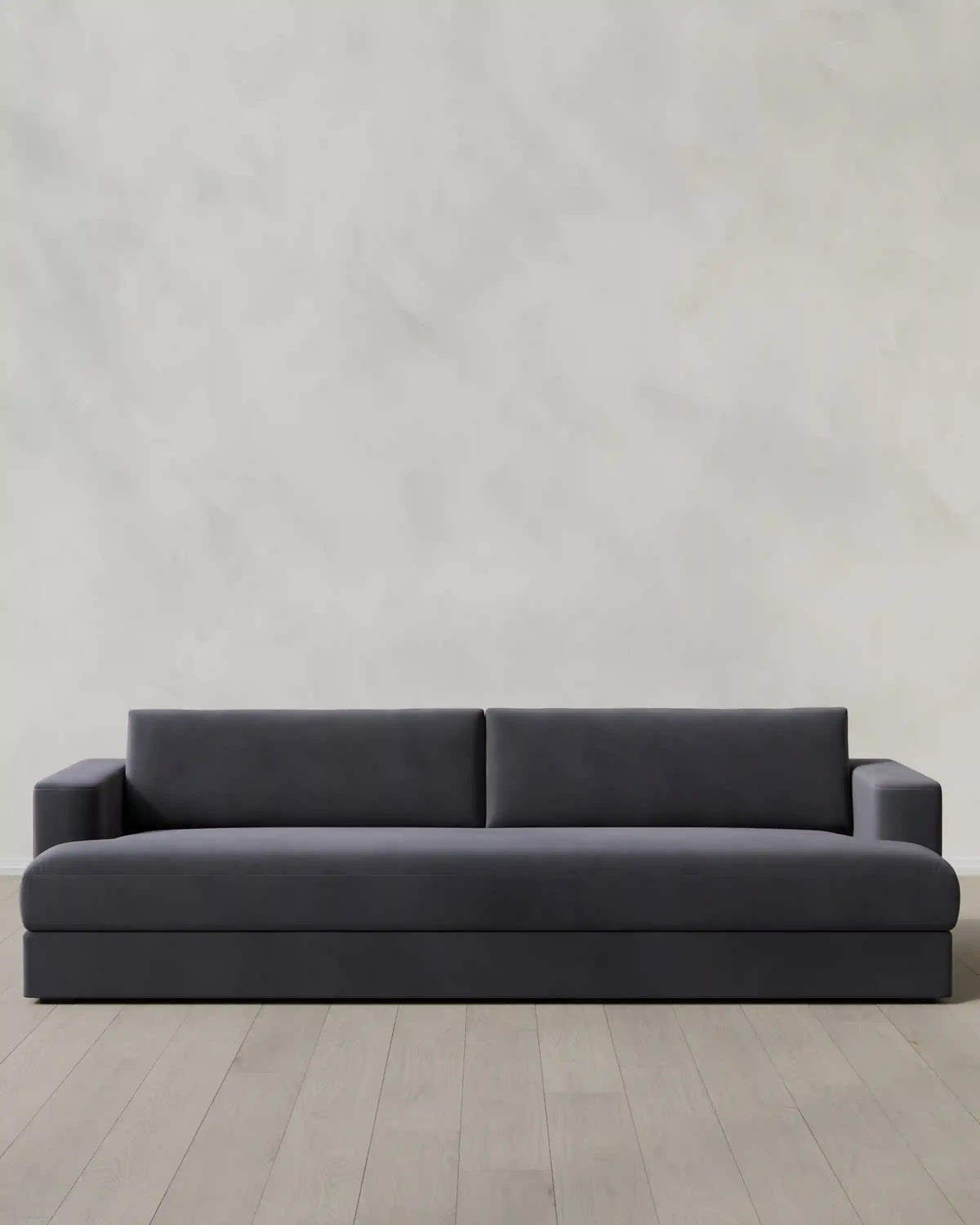 Sierra Curved Arm Sofa in Performance Velvet