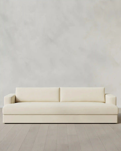 Sierra Curved Arm Sofa in Performance Velvet