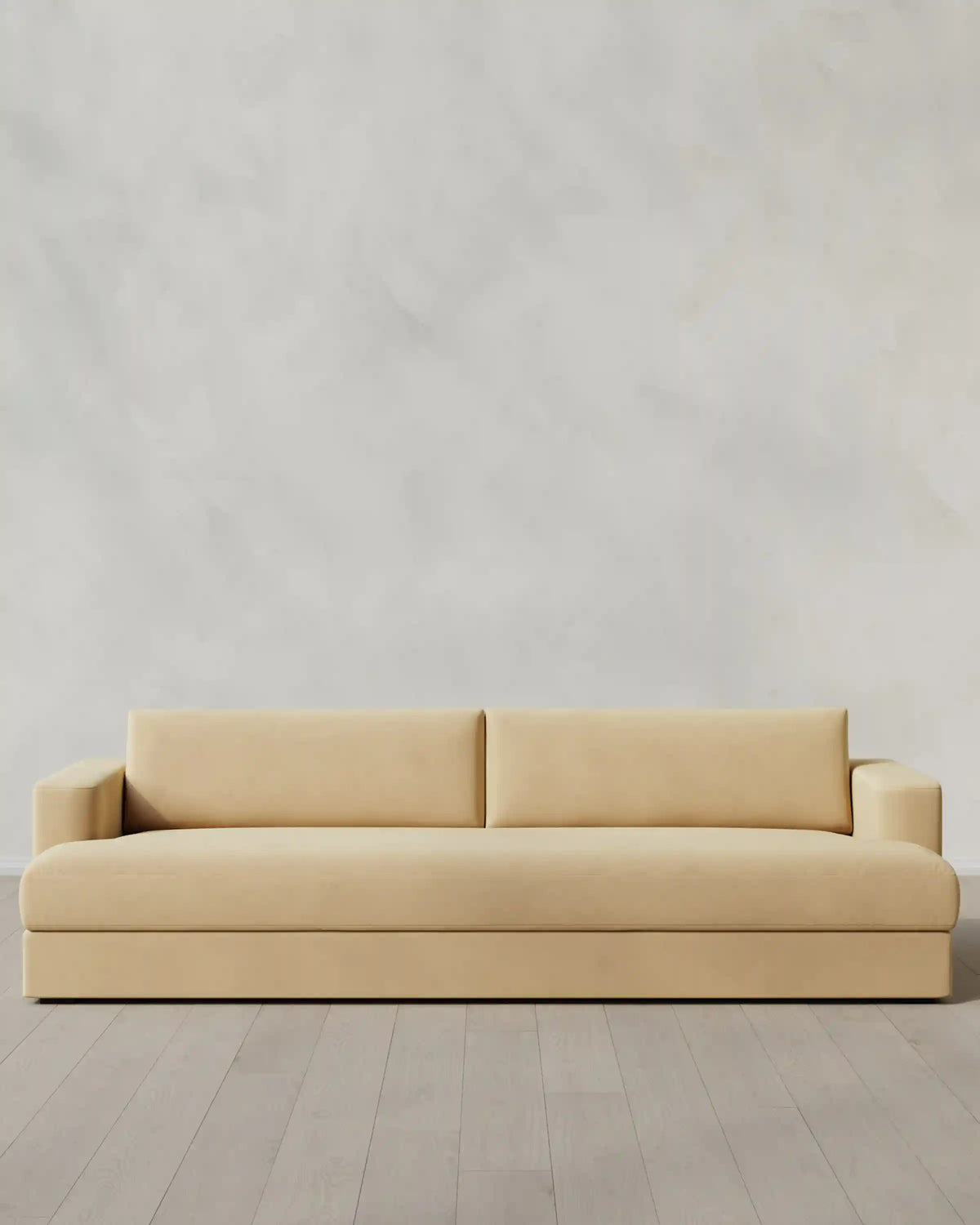 Sierra Curved Arm Sofa in Performance Velvet