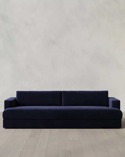 Sierra Curved Arm Sofa in Performance Velvet