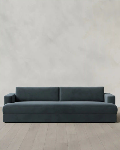 Sierra Curved Arm Sofa in Performance Velvet