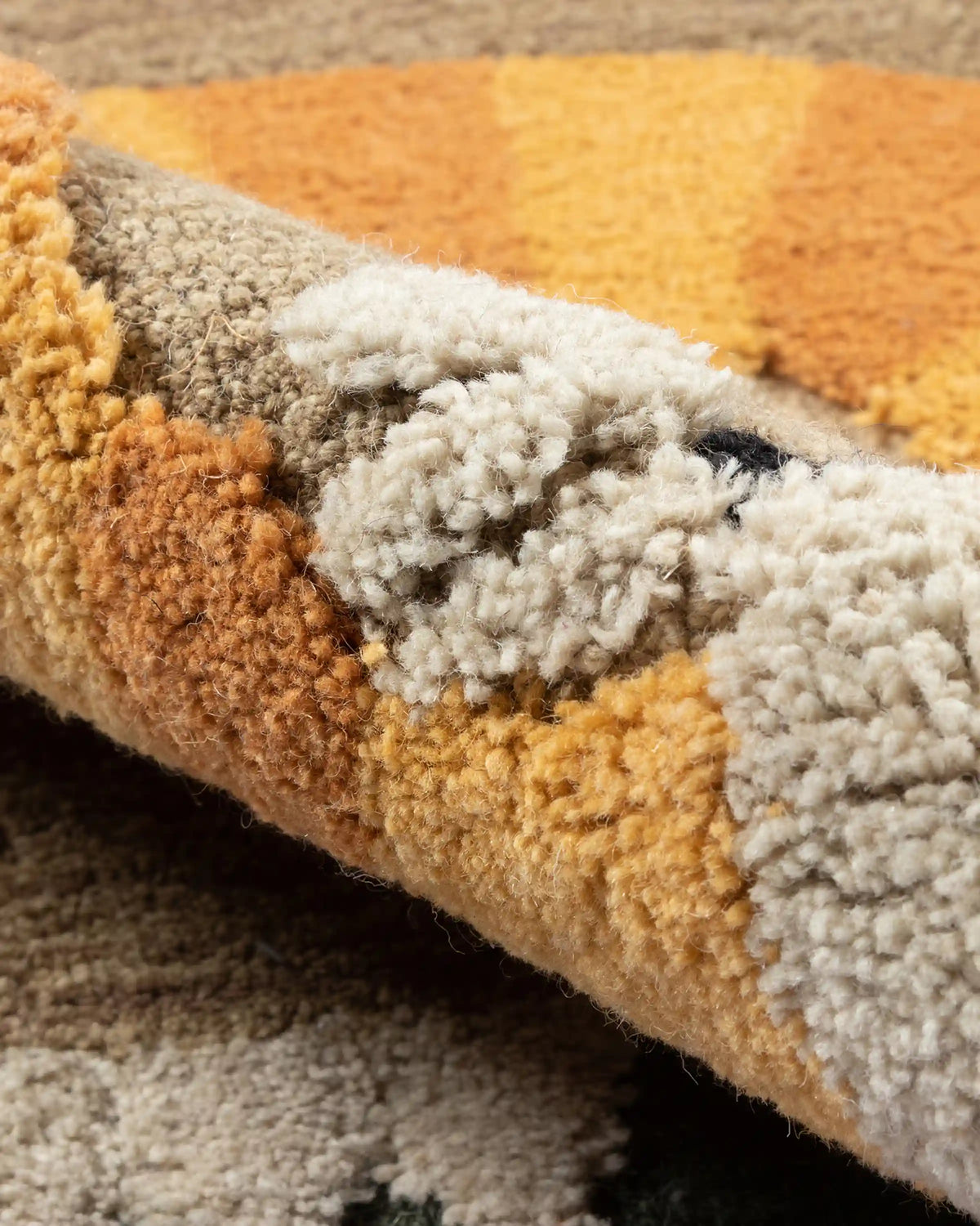 Playful Animals Hand-Tufted Wool Rug