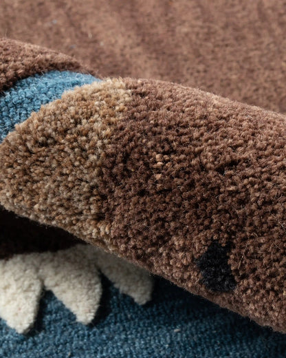 Playful Animals Hand-Tufted Wool Rug
