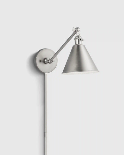 Articulating Single Arm Steel Wall Sconce