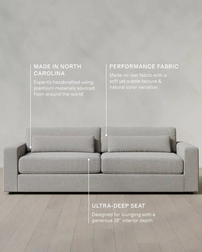 Ashford Deep Seat Sofa in Performance Basketweave