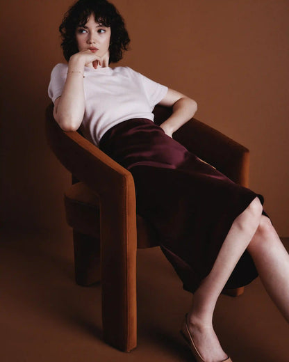 100% Washable Silk Skirt