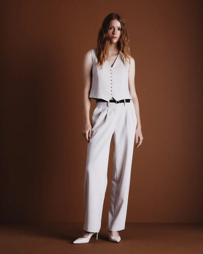 Fluid Crepe Vest