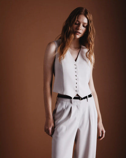 Fluid Crepe Vest