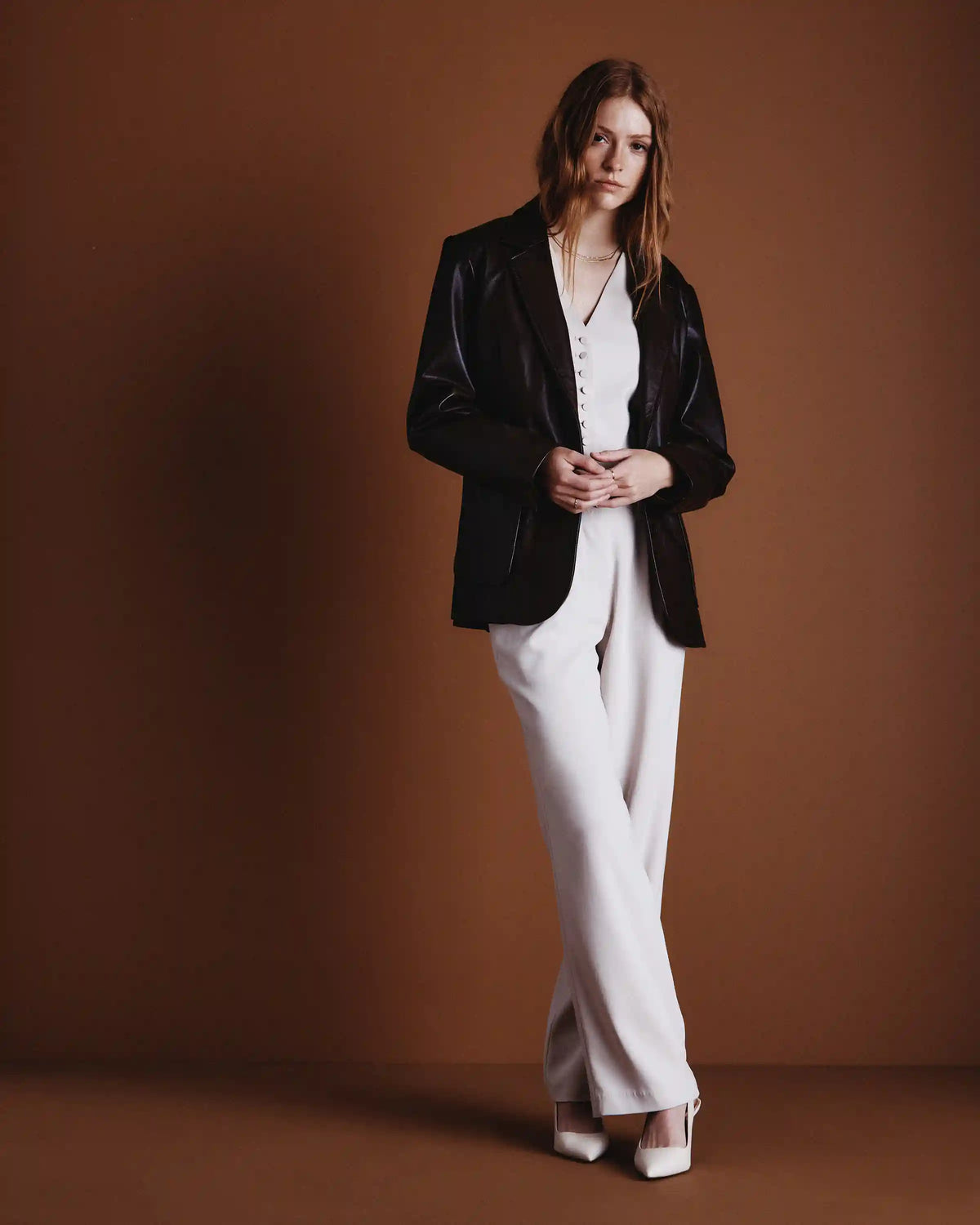 100% Leather Blazer
