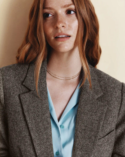 Italian Wool Oversized Blazer