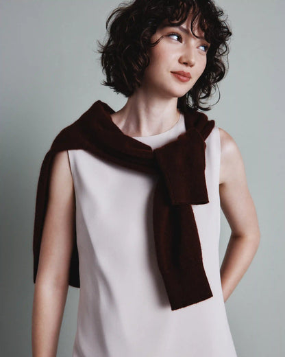 Fluid Crepe Sleeveless Shift Dress