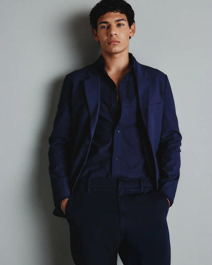 Organic Cotton Stretch Textured Twill Shirt
