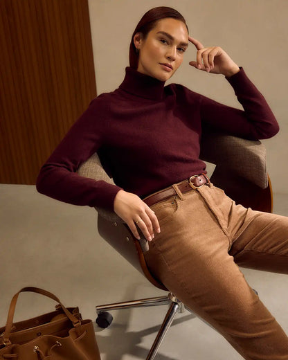Organic Stretch Corduroy Straight Leg Pants