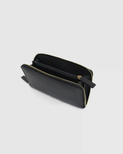 Italian Pebbled Leather Continental Wallet