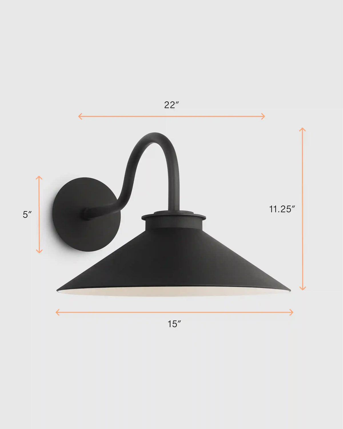 Contemporary Steel Indoor/Outdoor Barn Sconce
