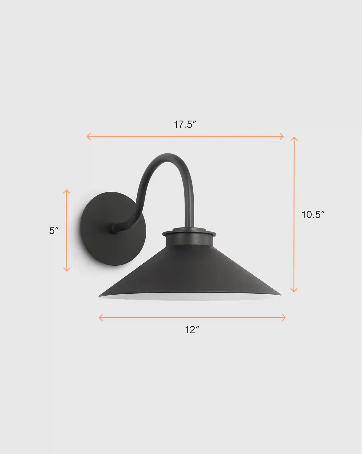 Contemporary Steel Indoor/Outdoor Barn Sconce