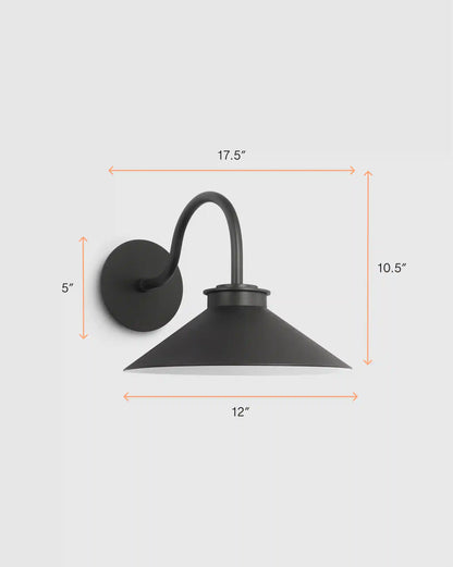 Contemporary Steel Indoor/Outdoor Barn Sconce
