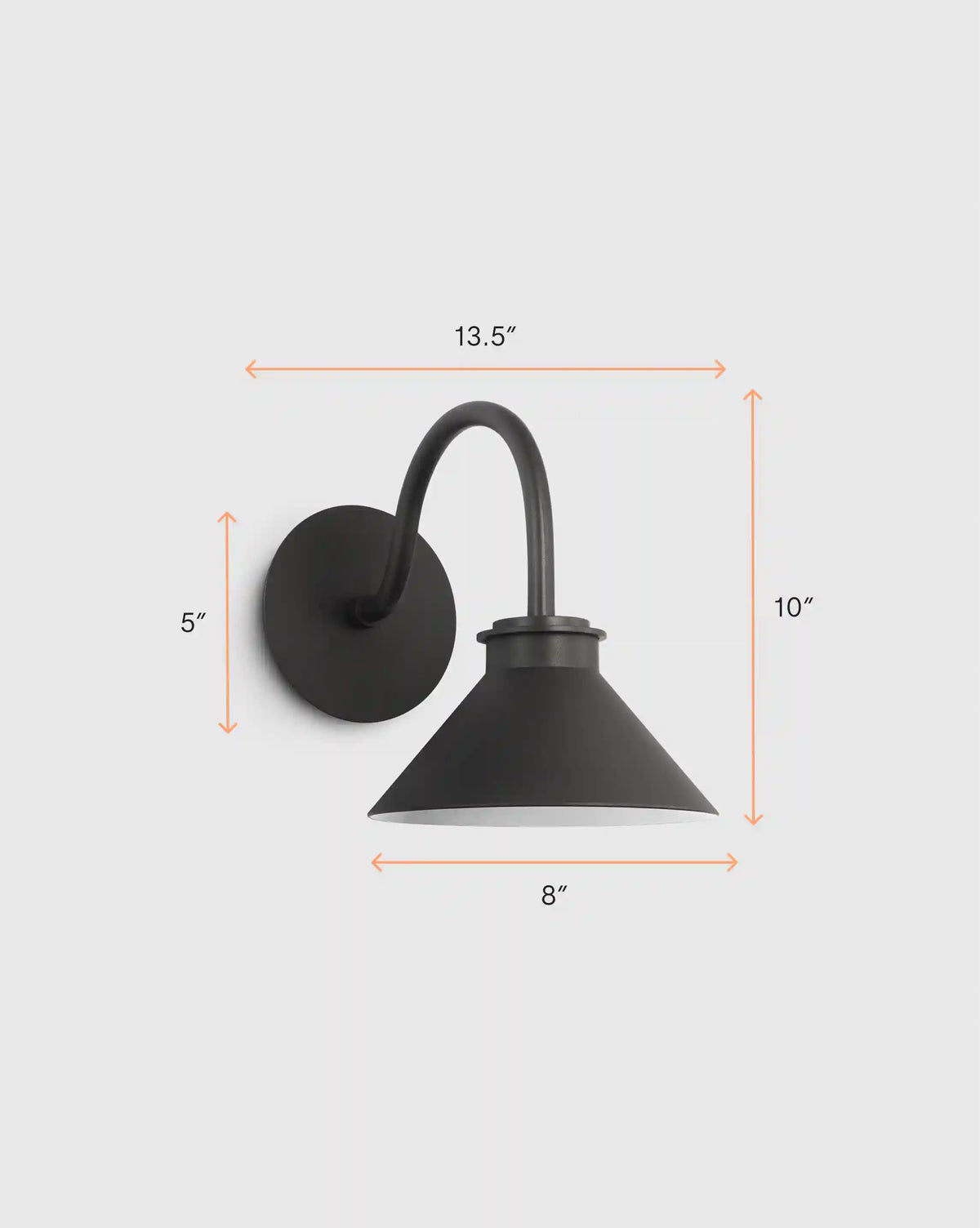 Contemporary Steel Indoor/Outdoor Barn Sconce