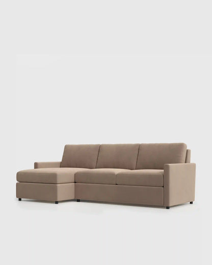 Brennan Chaise Sectional in Performance Velvet