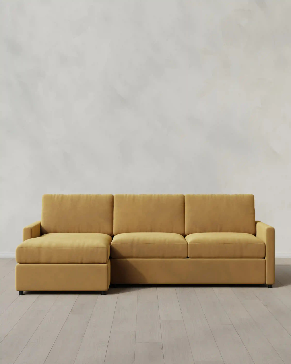 Brennan Chaise Sectional in Performance Velvet