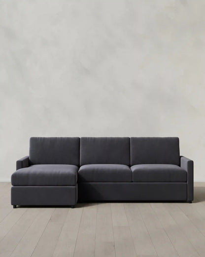 Brennan Chaise Sectional in Performance Velvet