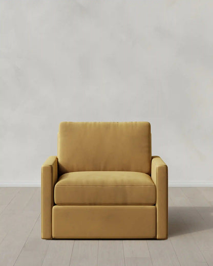 Brennan Swivel Chair in Performance Velvet