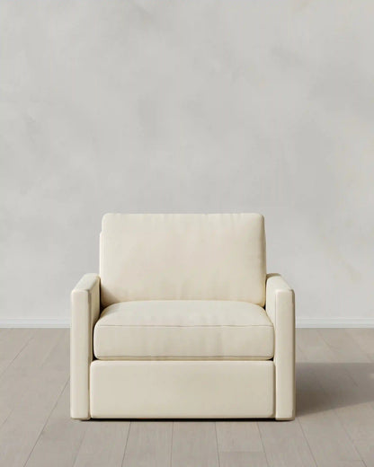 Brennan Swivel Chair in Performance Velvet