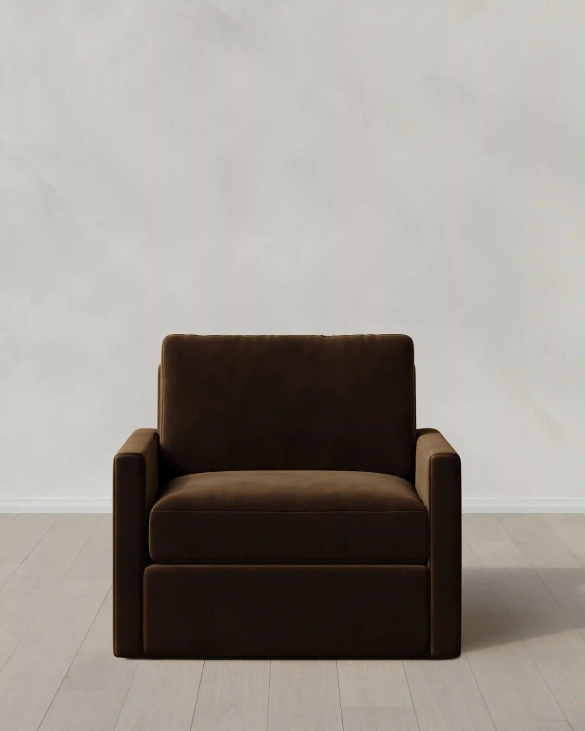 Brennan Swivel Chair in Performance Velvet