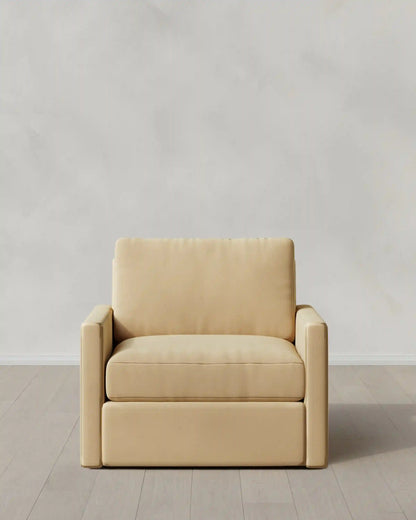 Brennan Swivel Chair in Performance Velvet