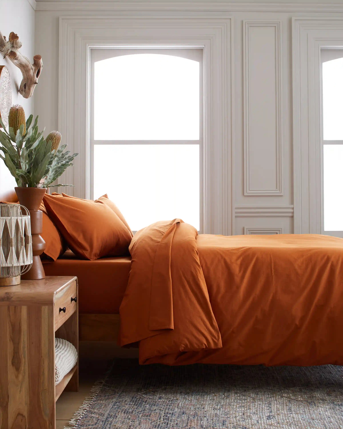 Organic Brushed Cotton Duvet Cover Set