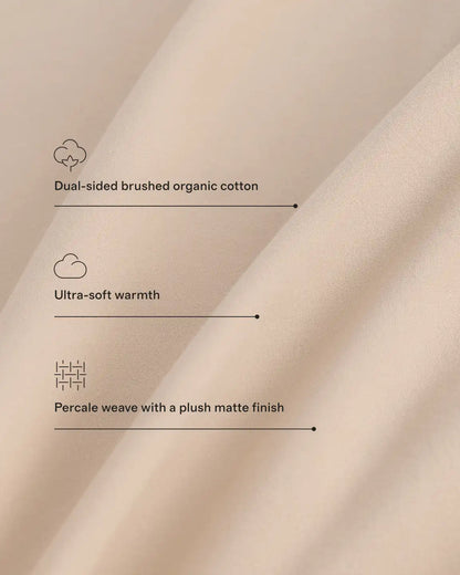 Organic Brushed Cotton Duvet Cover Set