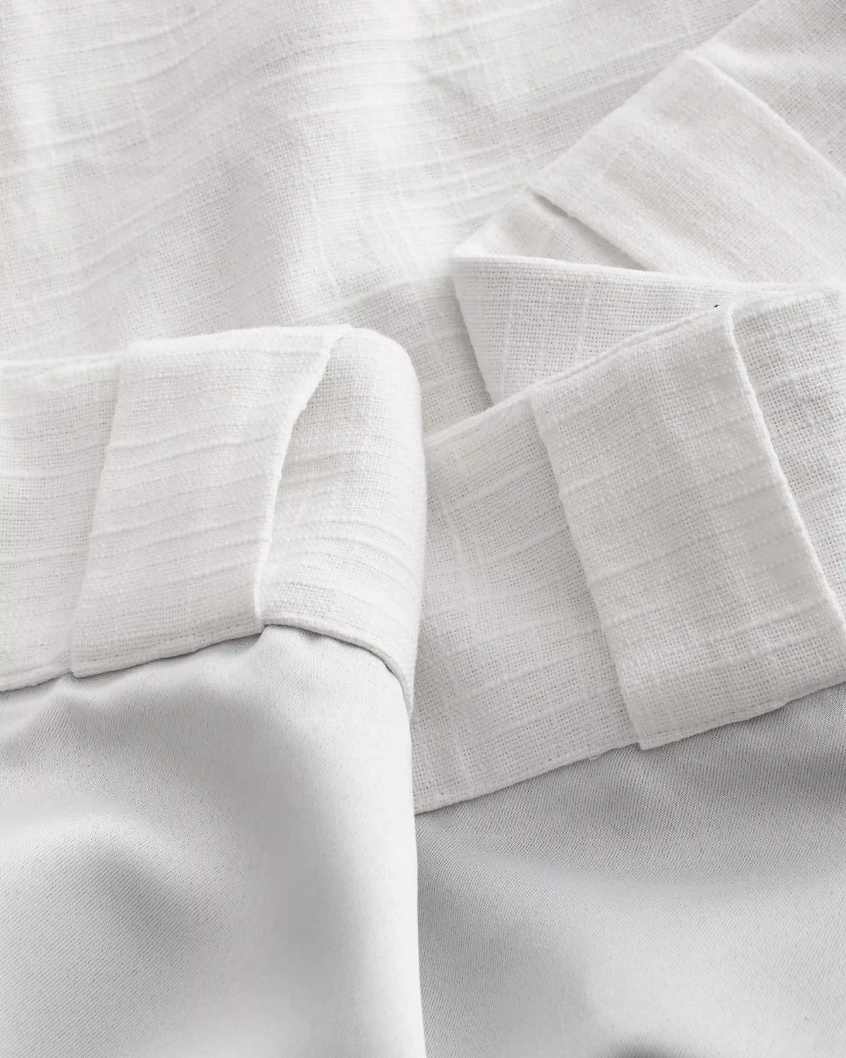 Cotton Slub Room Darkening Curtain - Single Panel
