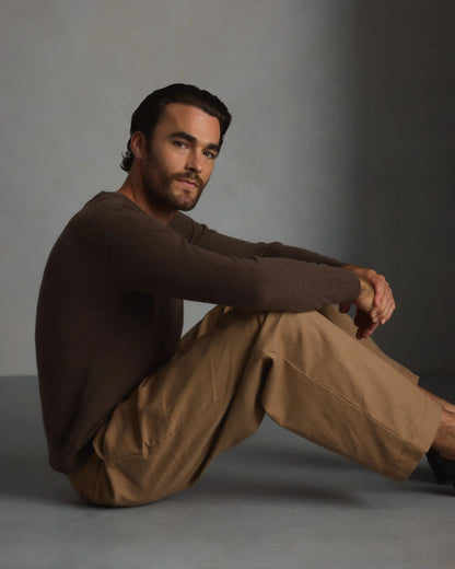 Mongolian Cashmere Button Down Sweater