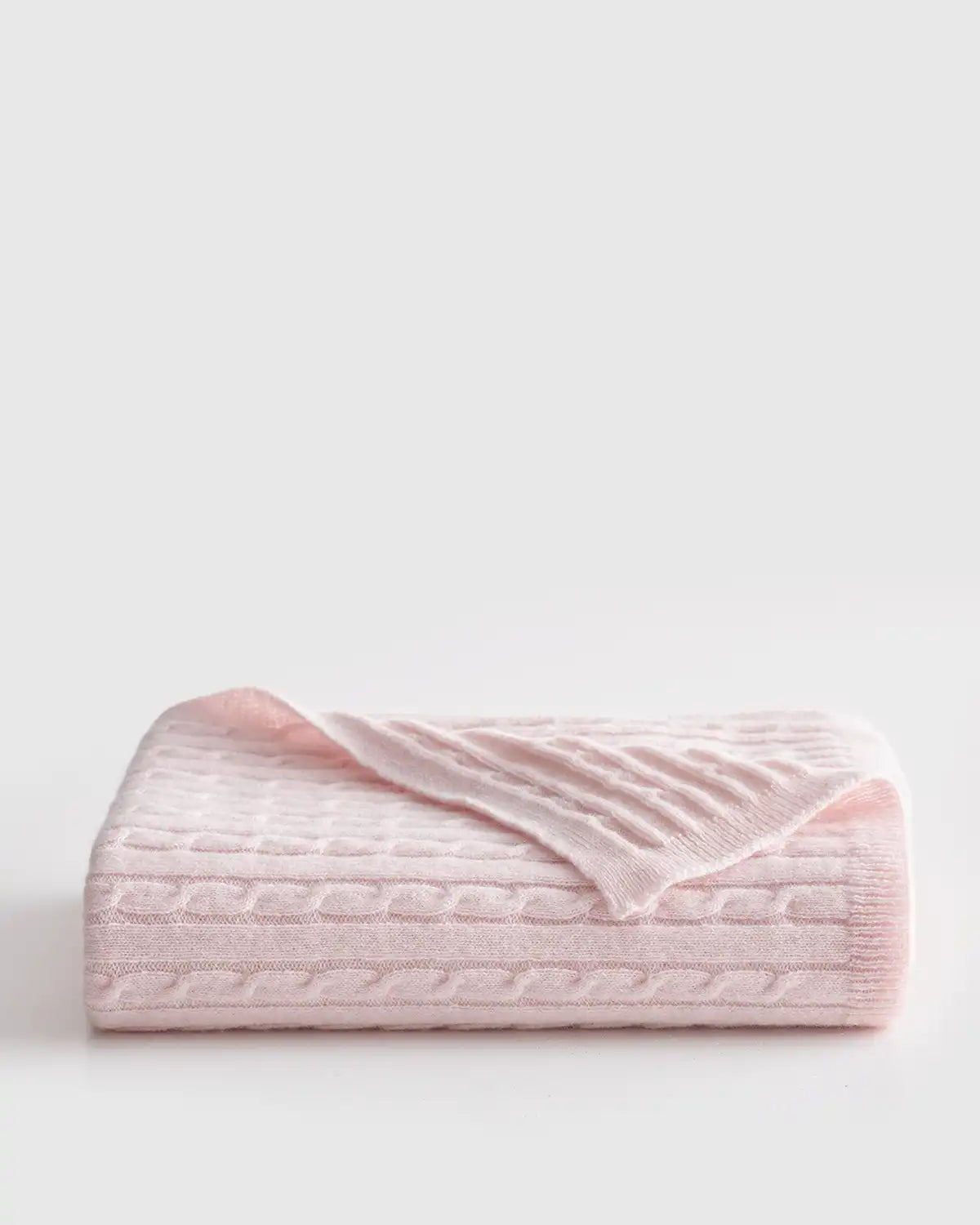 Mongolian Cashmere Cable Knit Baby Blanket