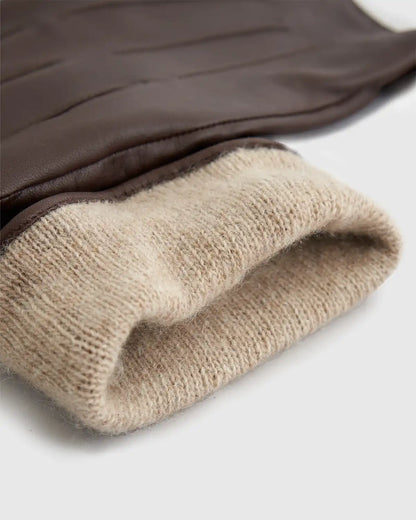 Cashmere Lined Leather Gloves