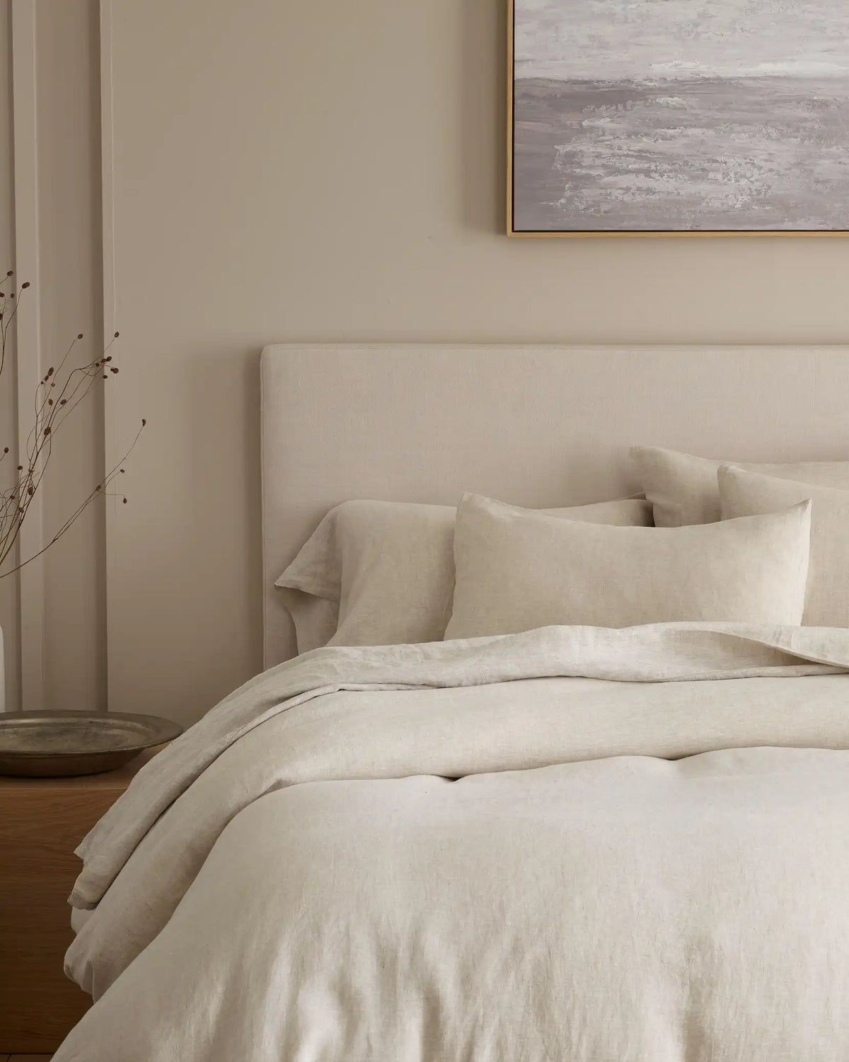 European Linen Chambray Deluxe Bedding Bundle
