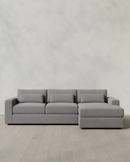 Ashford Deep Seat Chaise Sectional in Performance Basketweave
