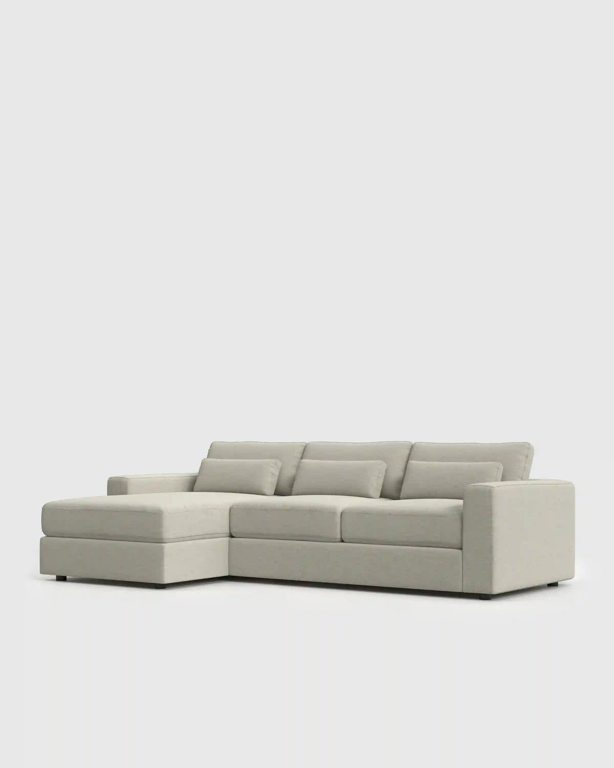 Ashford Deep Seat Chaise Sectional in Performance Basketweave